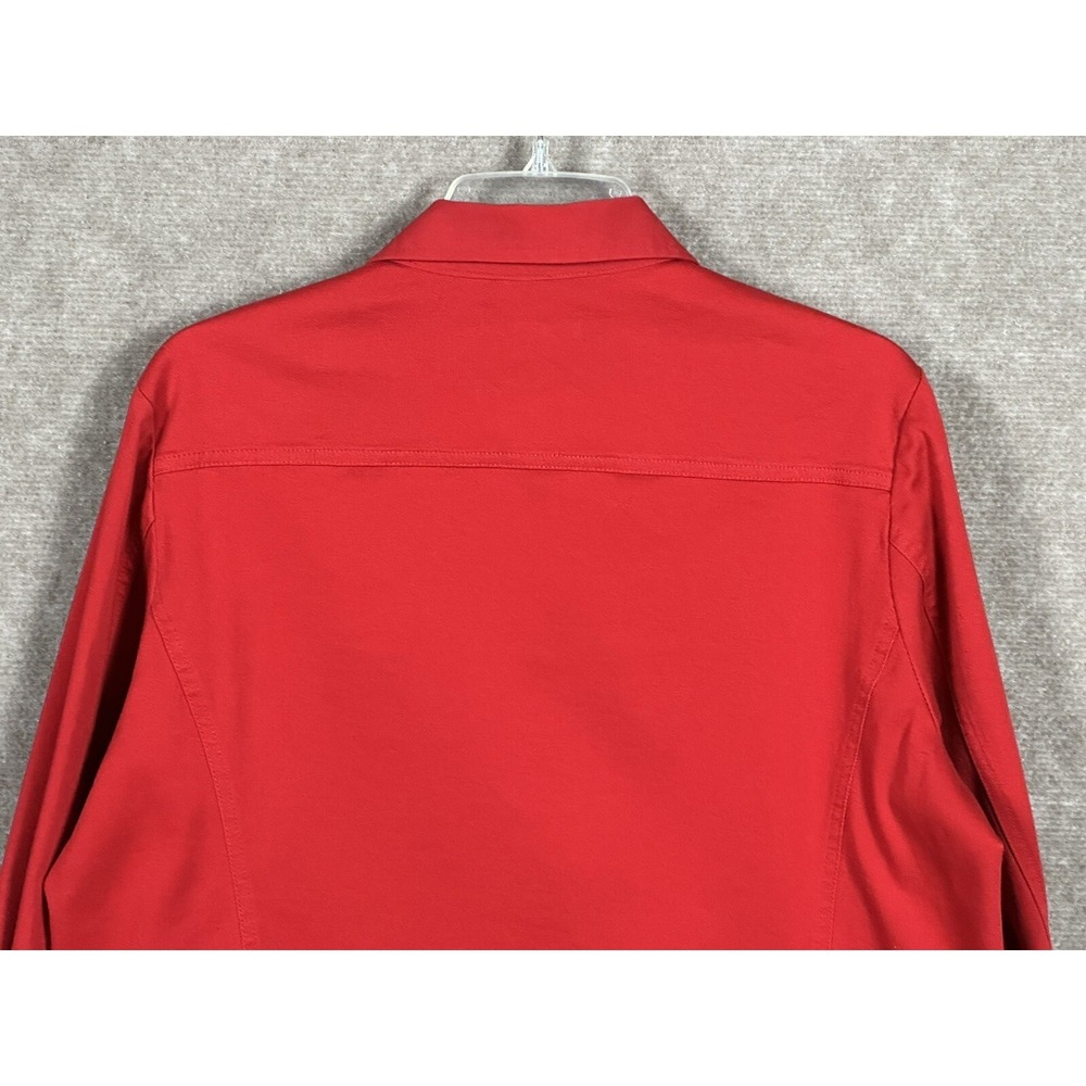 Pendleton Button Up Shirt Jacket Women's Sz Large granny core Pockets Cotton - Picture 4 of 15